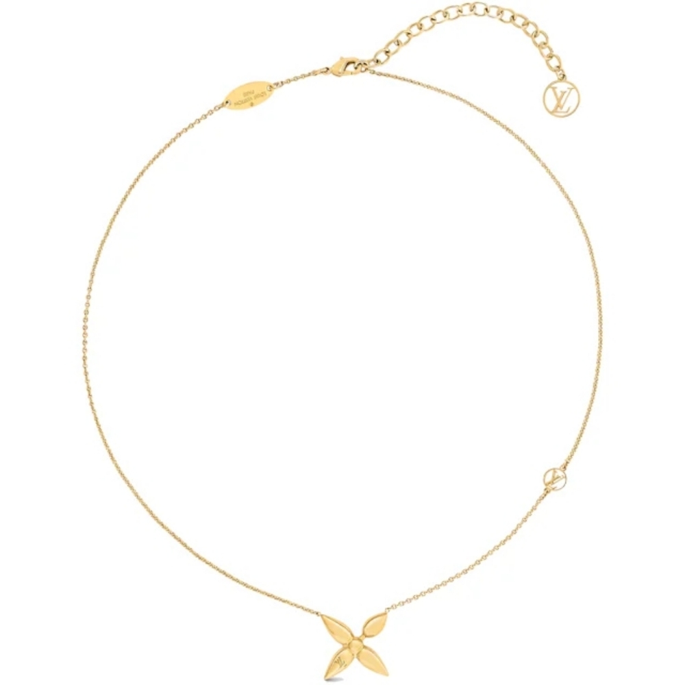 BNIB!!! Louis Vuitton Louisette Pendant Necklace MONOGRAM GOLD LV Authenticated - Picture 3 of 16